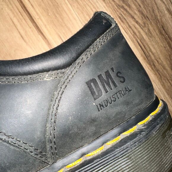 Dr Martens Industrial lug sole grunge black lace up boots main image 7
